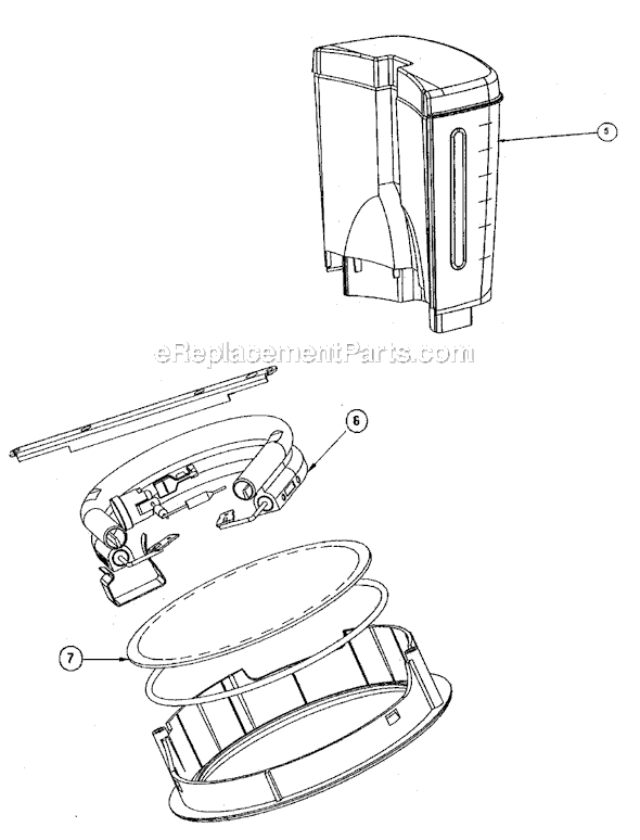 Page B Diagram and Parts List for URX33  Mr Coffee Coffee Maker